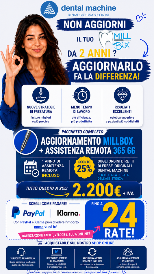 Aggiornamento Millbox da 2024 a 2026 + 1 anno di Assistenza Remota